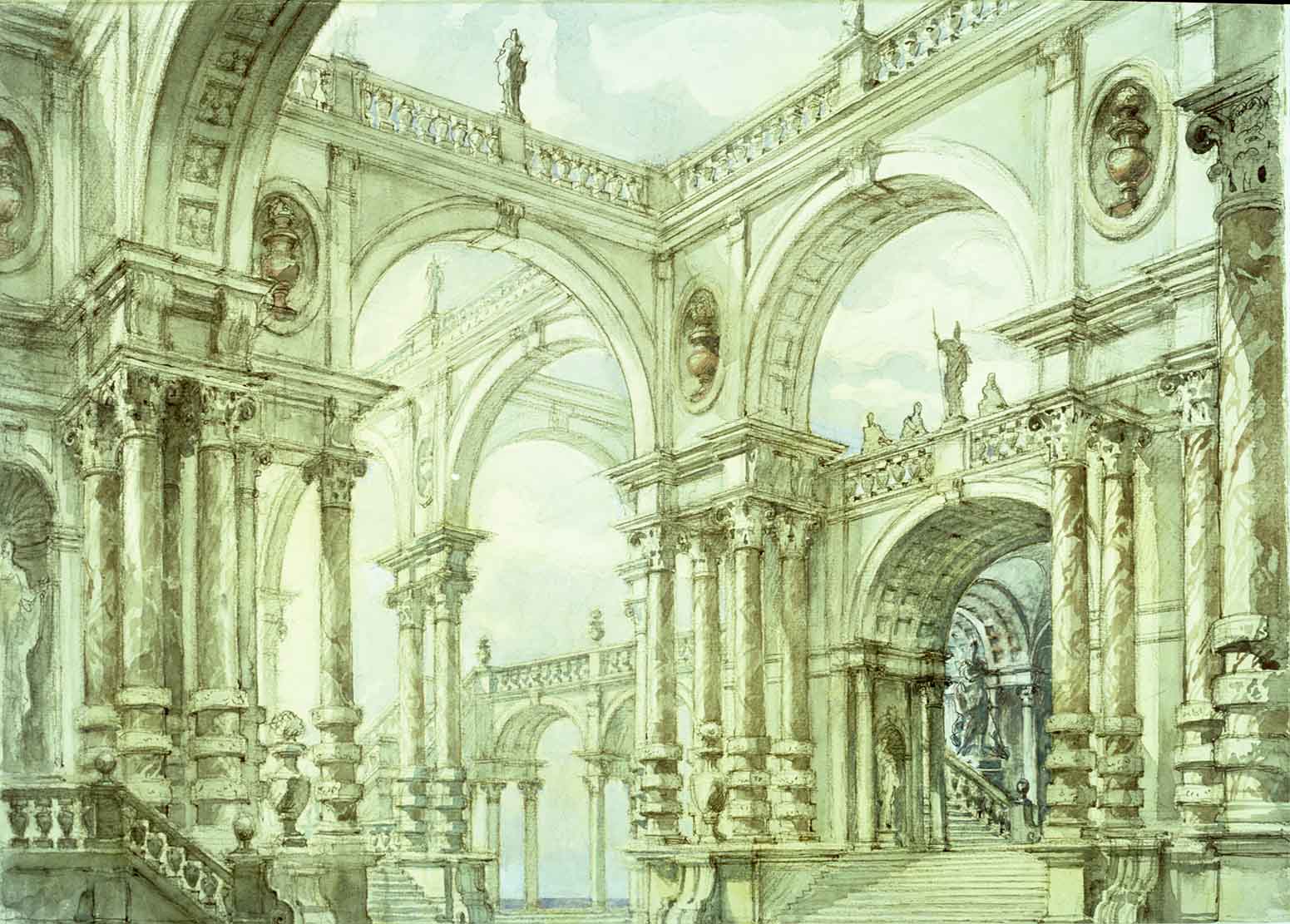 Bozzetto Benois Ifigenia in Tauride